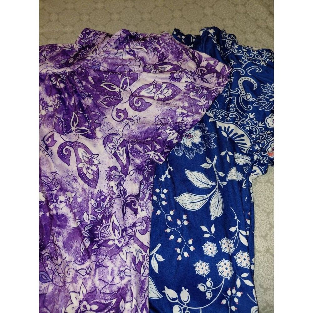 Purple and Royal Blue 2xl Long Length Nightgowns